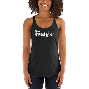 FresWine White Women's Racerback Tank