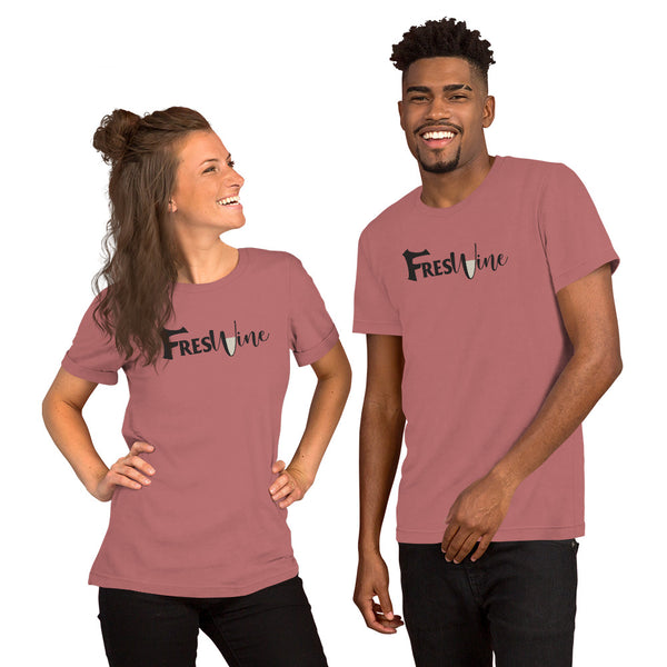 FresWine White Short-Sleeve Unisex T-Shirt