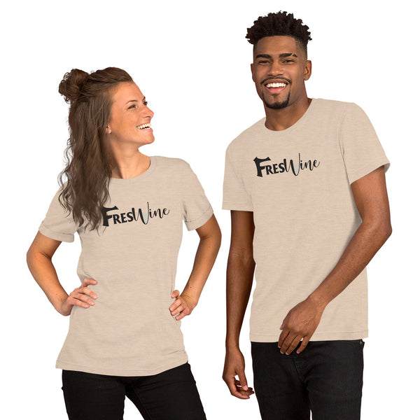 FresWine White Short-Sleeve Unisex T-Shirt