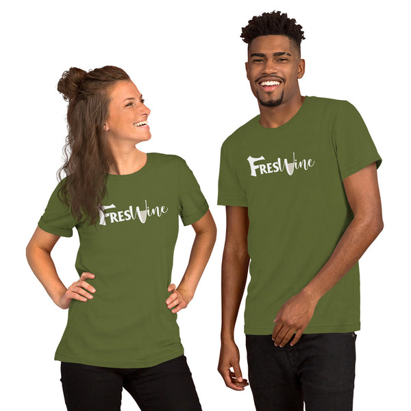 FresWine White Short-Sleeve Unisex T-Shirt