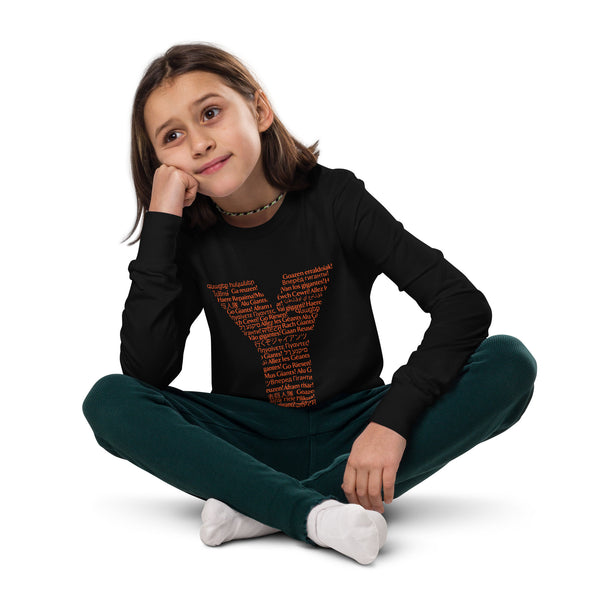 Go Giants Language Youth long sleeve tee